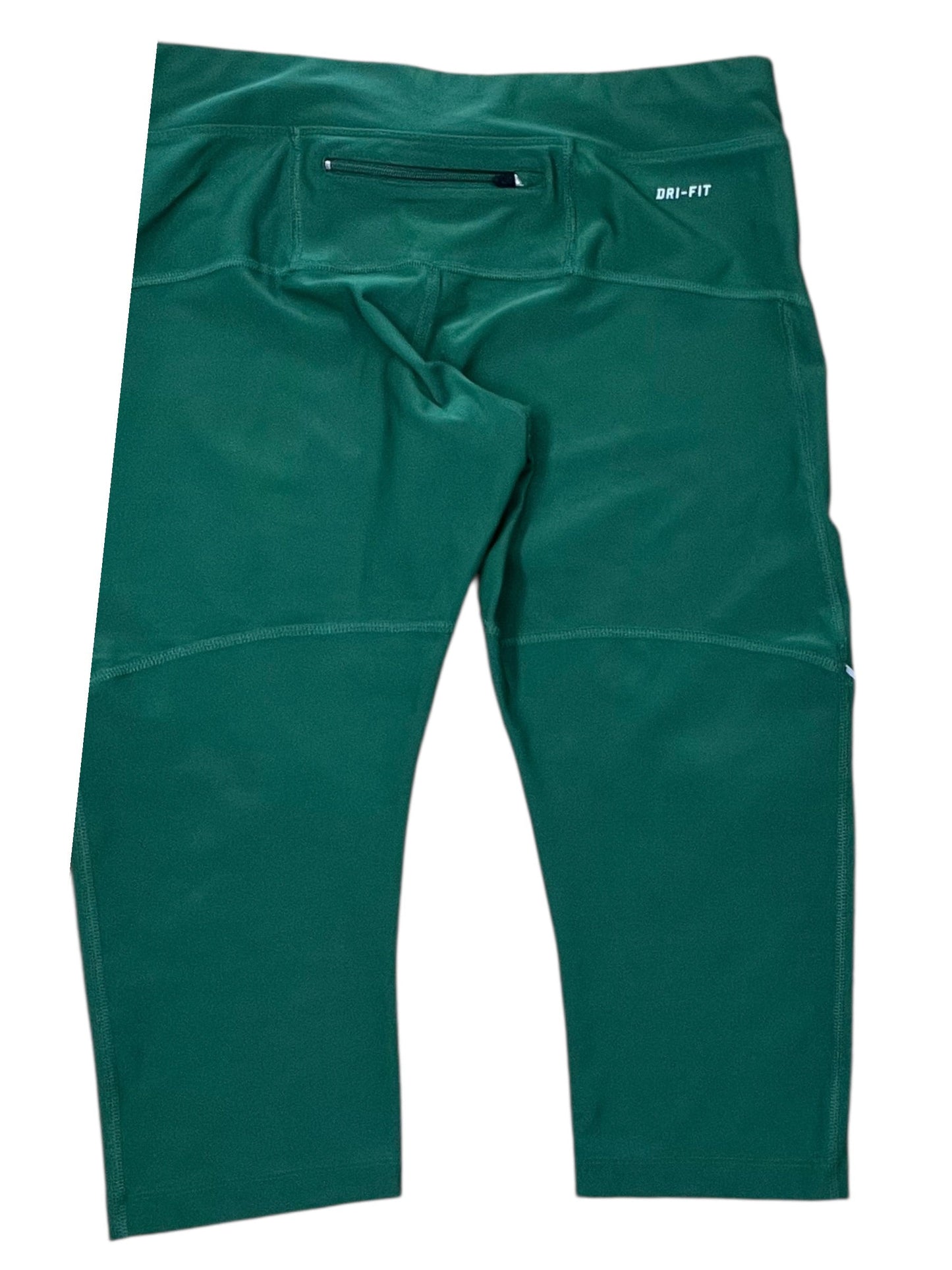 Athletic Leggings Capris By Nike In Green, Size:L