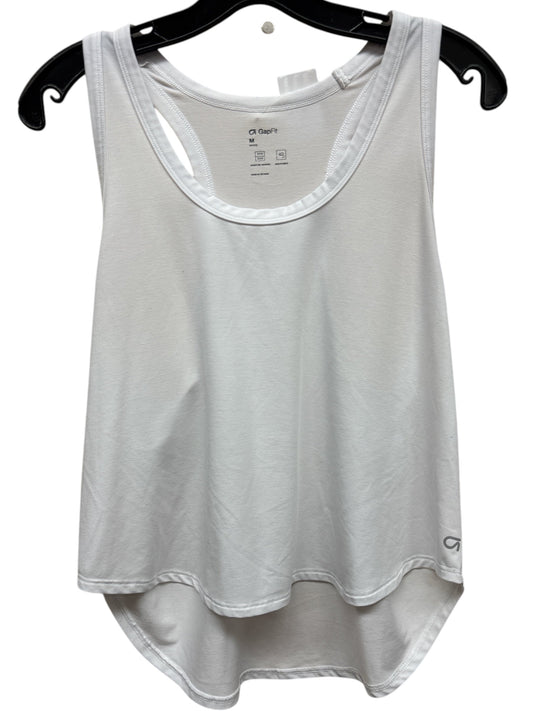 Athletic Tank Top By Gapfit In White, Size: M