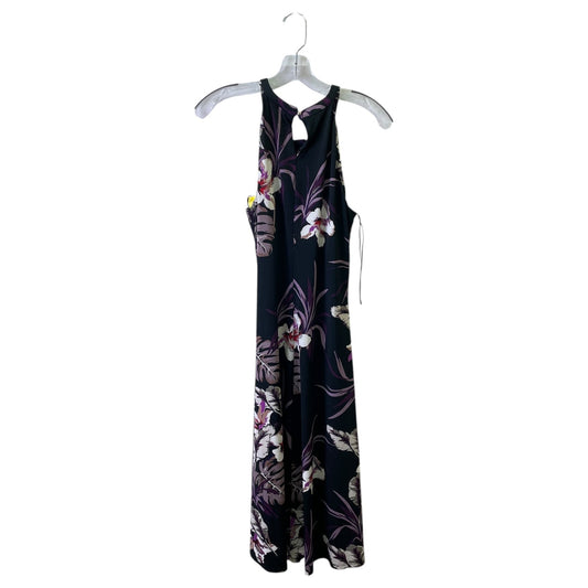 Dress Casual Midi By Jennifer Lopez In Black & Purple, Size:S