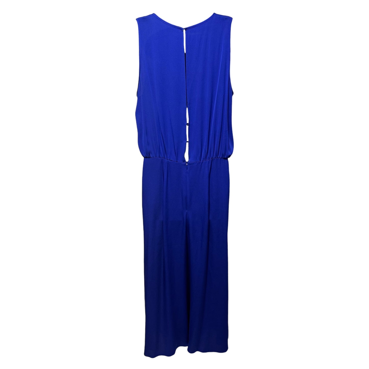 Silk Jumpsuit Designer By Milly In Blue, Size: 6