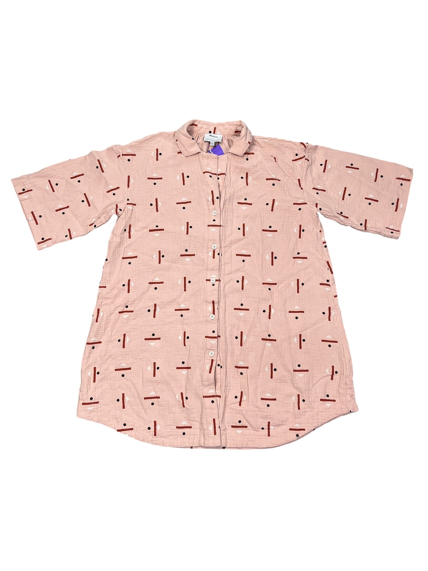 Dress Casual Short By Madewell In Peach, Size:Xs