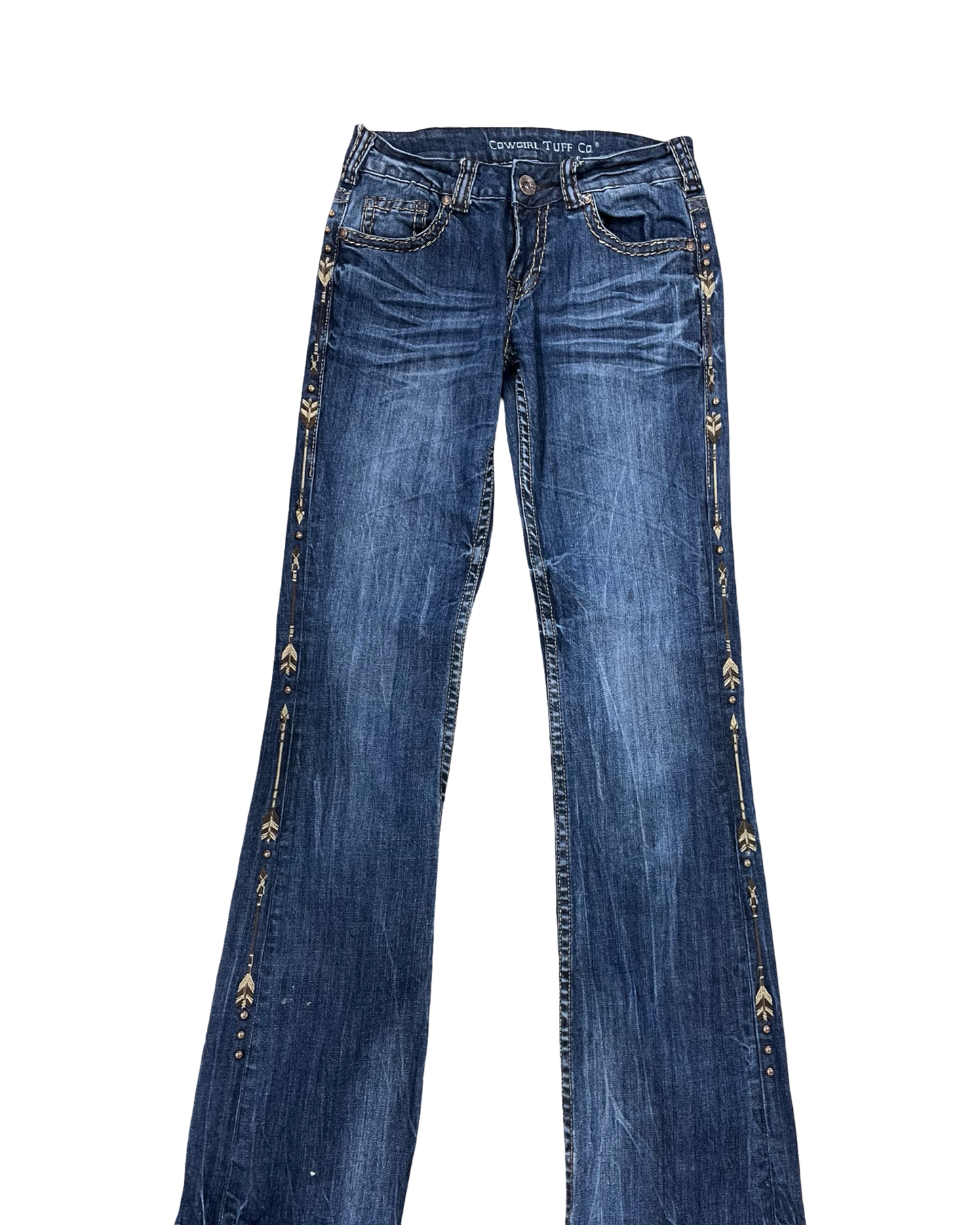 Jeans Straight By Clothes Mentor In Blue Denim, Size:4