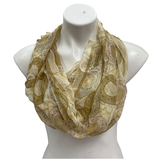 Scarf Designer By Coach In Beige