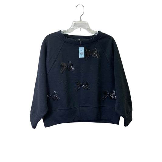 TOP LS by LOFT In BLACK, Size: M