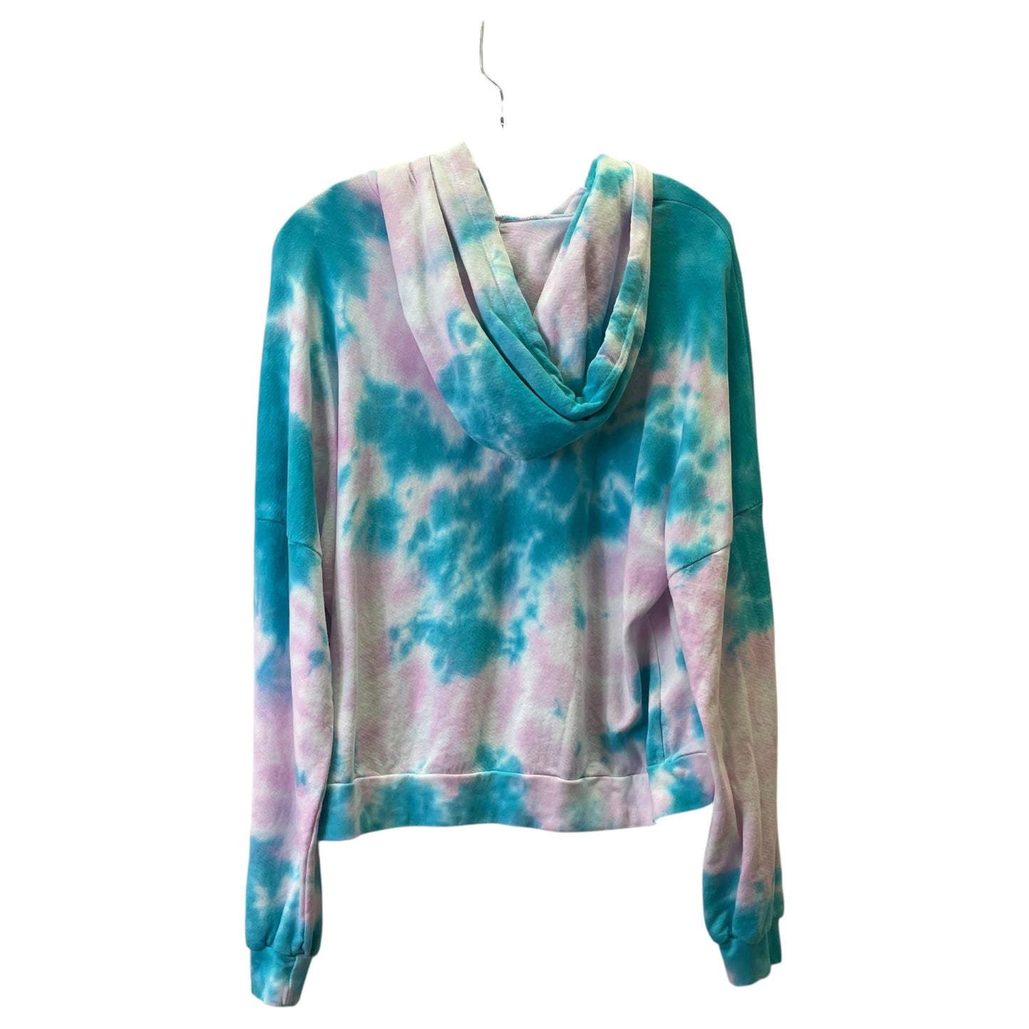 Athletic Top Ls Hoodie By Michael Lauren In Tie Dye Print, Size:M