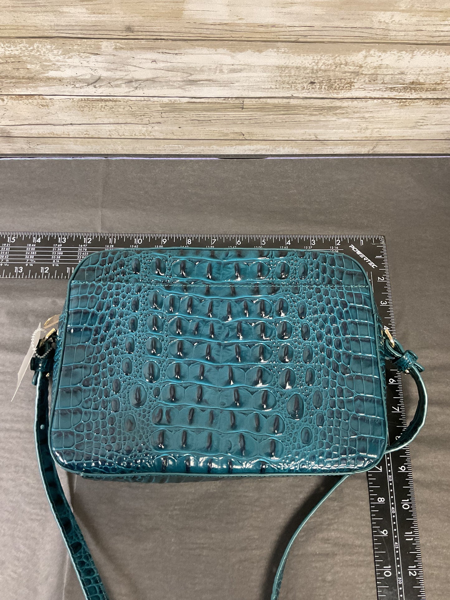 Handbag Designer By Brahmin In Teal, Size:Small