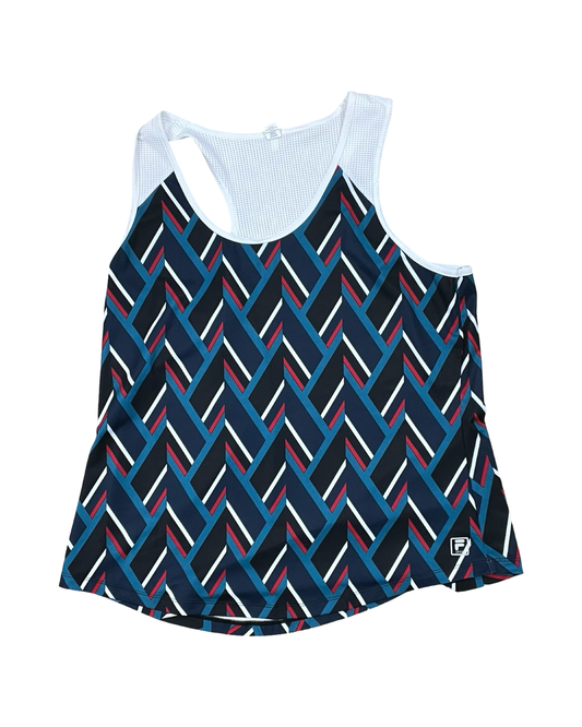 Athletic Tank Top By Fila In Blue, Size:Xl