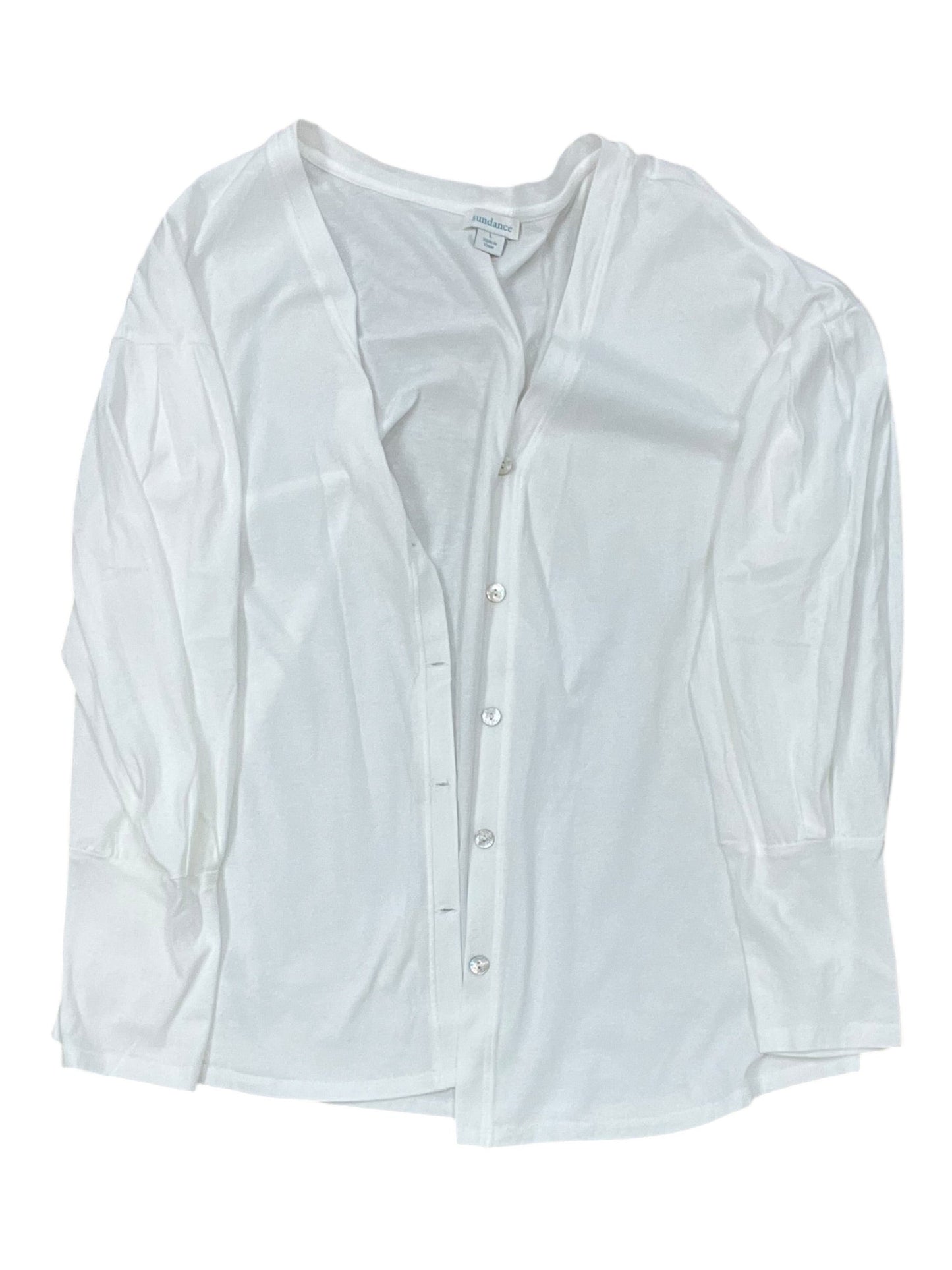 Cardigan By Sundance In White, Size:L