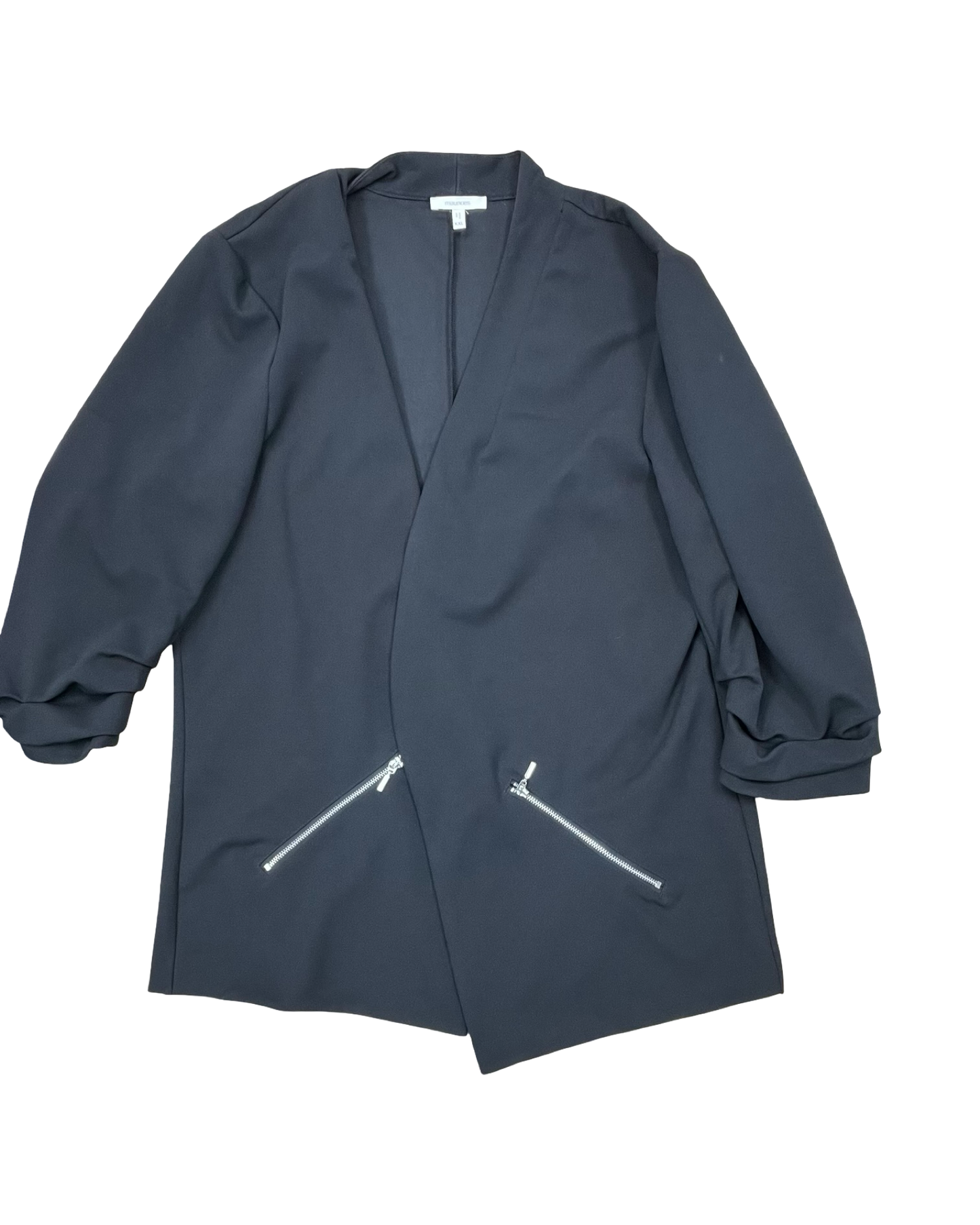 Blazer By Maurices In Black, Size:1X