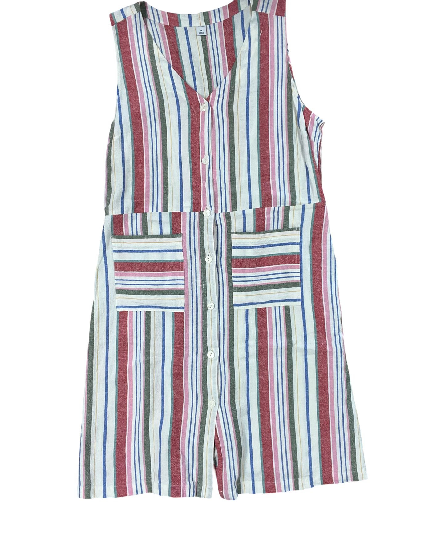 Dress Casual Midi By Old Navy In Red & White, Size:Xl