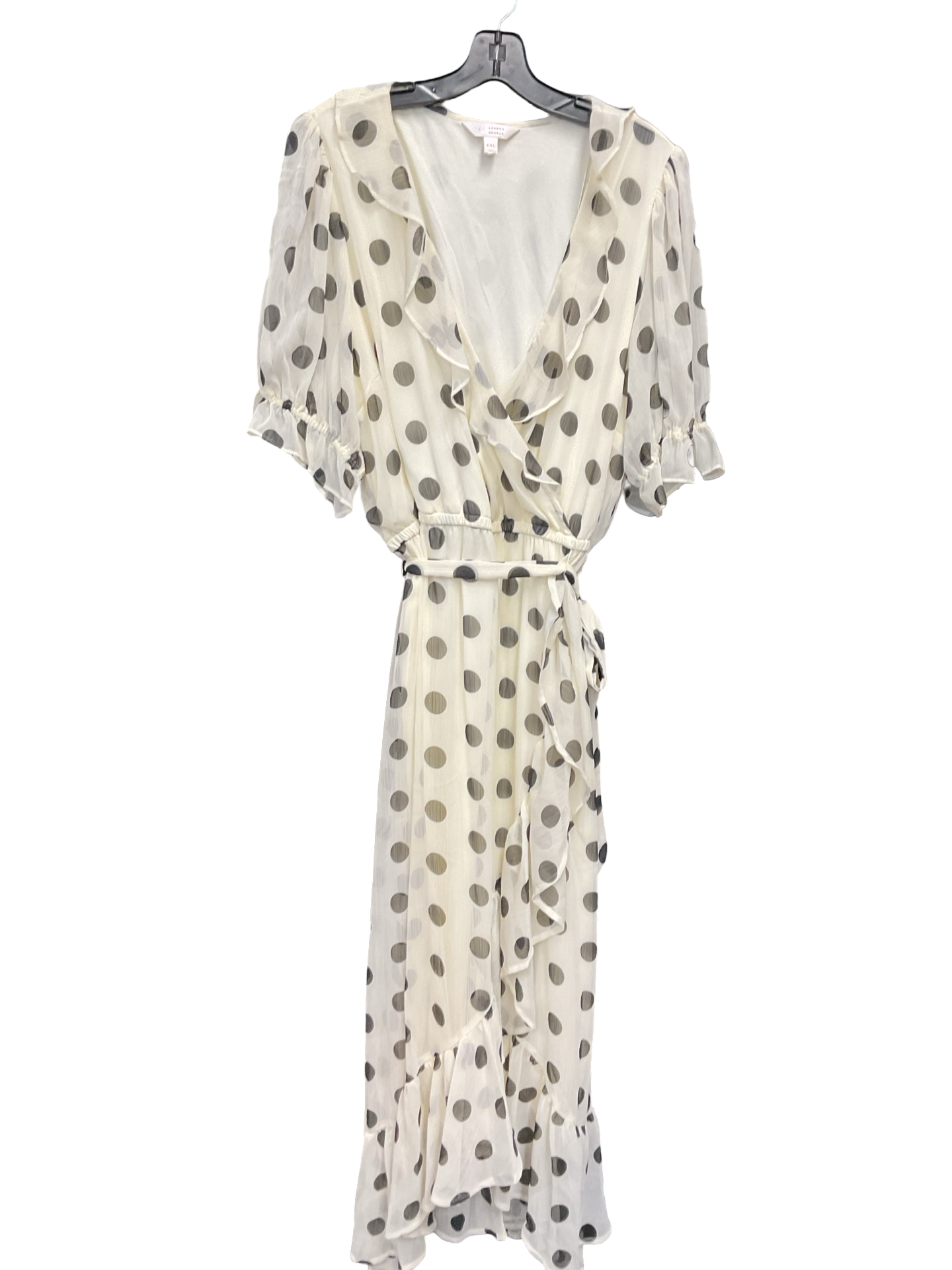 Dress Casual Maxi By Lc Lauren Conrad In Black & Cream, Size:1X
