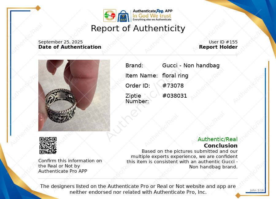 Ring Luxury Designer By Gucci, Size: 7