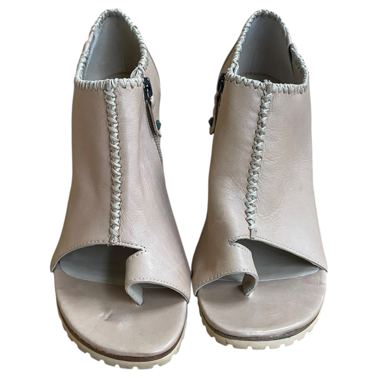 Sandals Heels Stiletto By Donald Pliner In Tan, Size:6.5