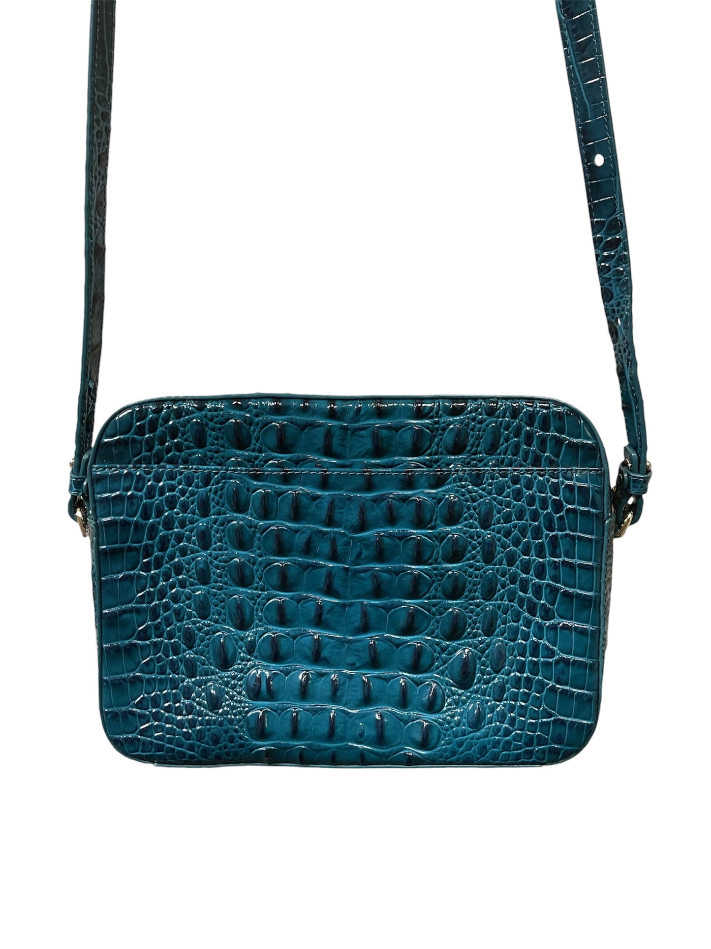 Handbag Designer By Brahmin In Teal, Size:Small