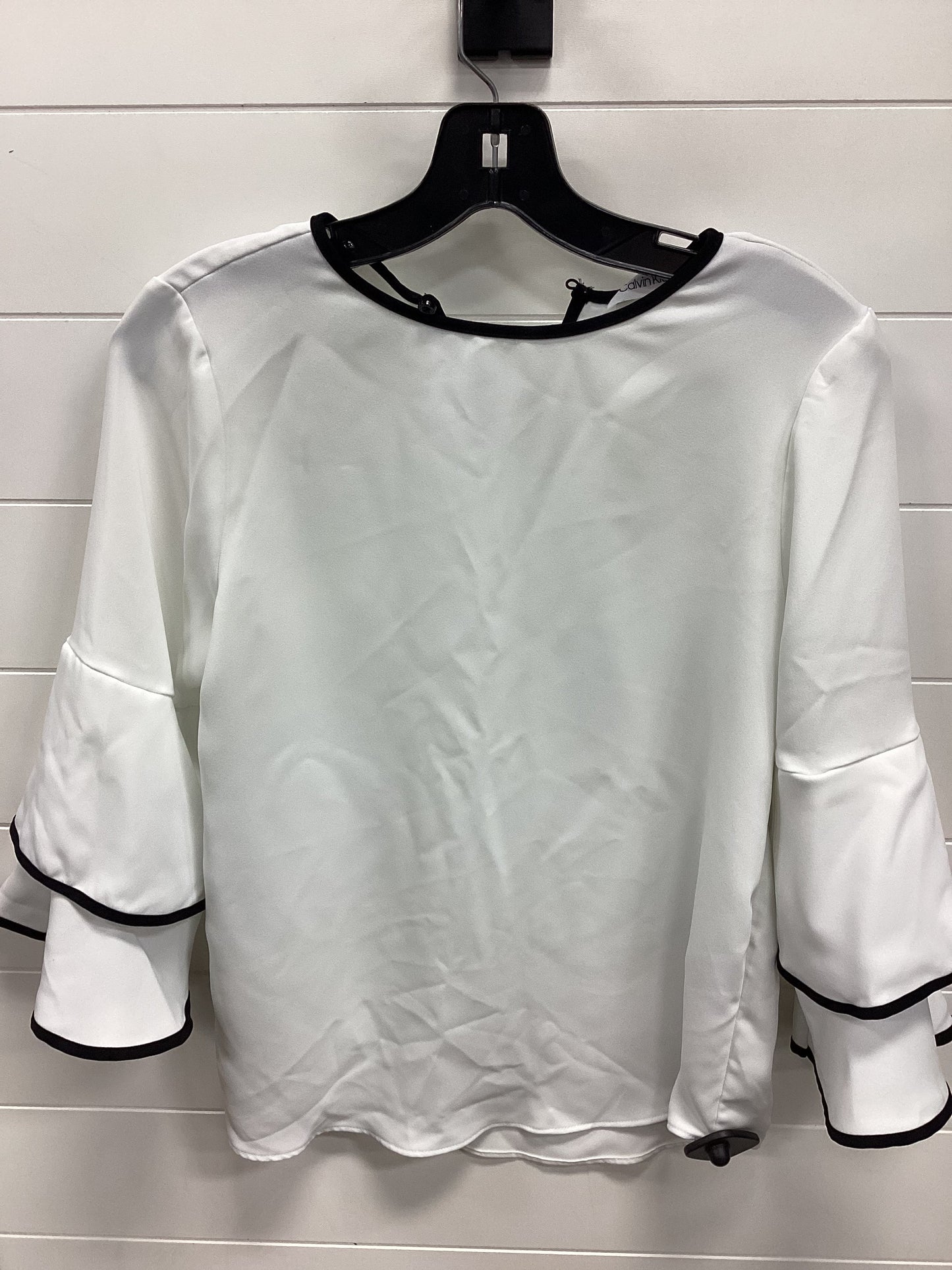 Top Ss By Calvin Klein In White, Size:Xs