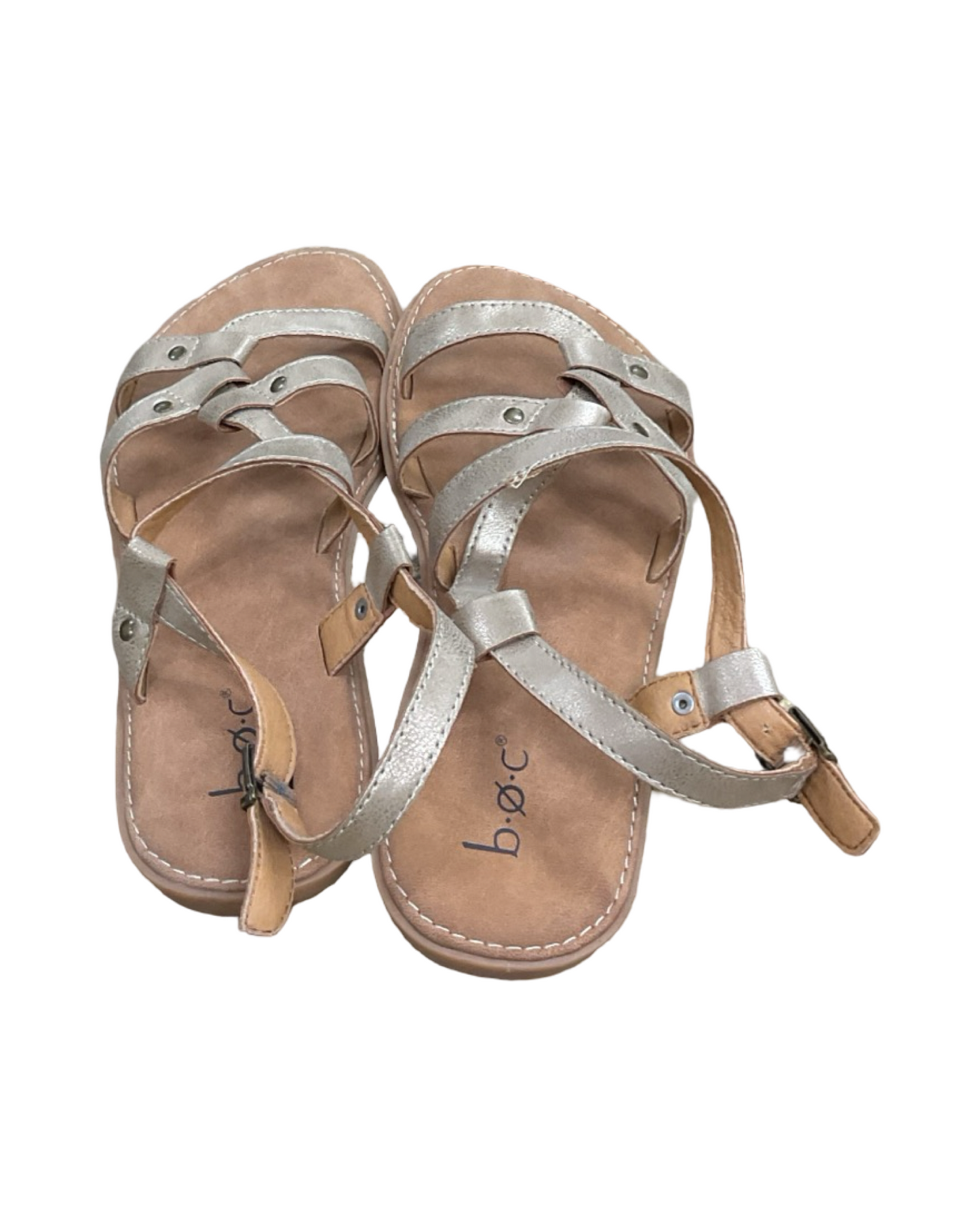 Sandals Flats By Boc In Gold, Size:7