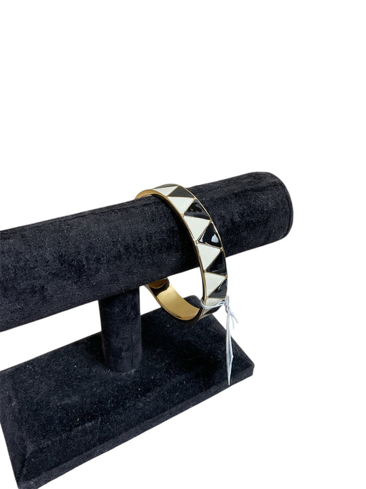 Bracelet Cuff By Trina Turk In Black & Cream