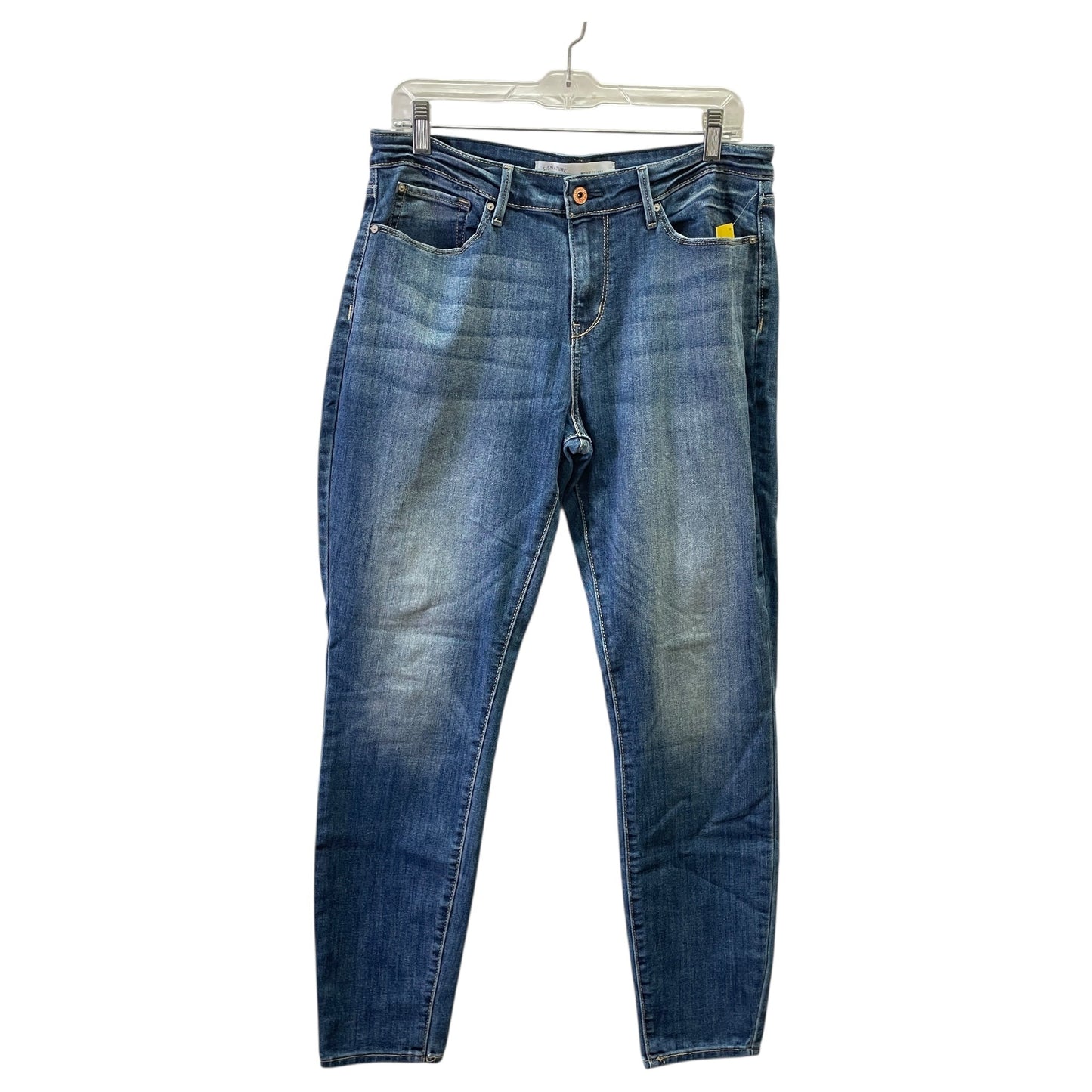 Jeans Straight By Levis Signature In Blue, Size:8