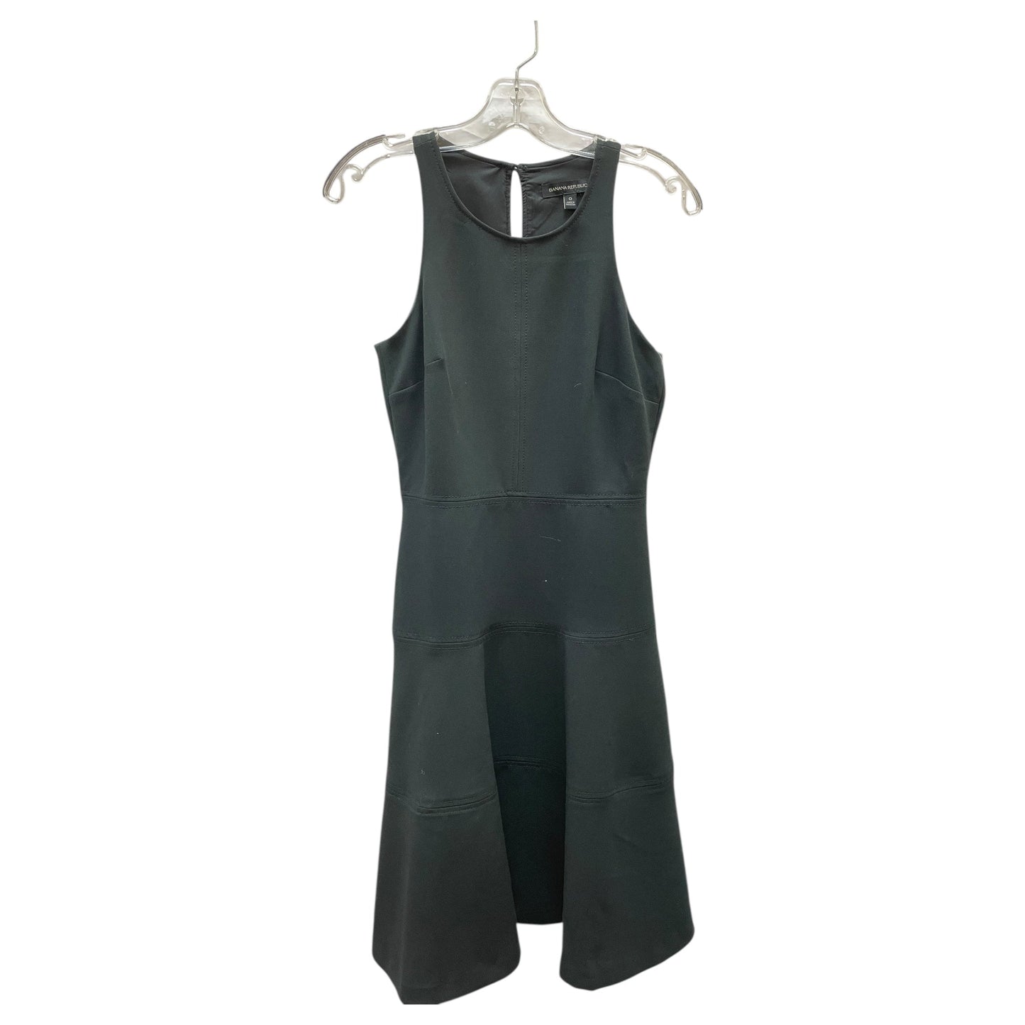 Dress Casual Midi By Banana Republic In Black, Size:0