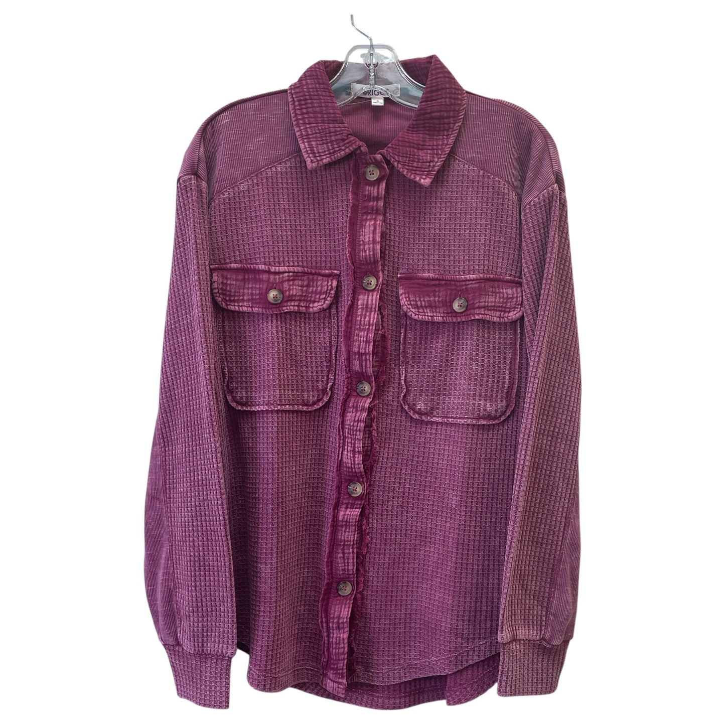 Top Ls Basic By Briggs In Purple, Size:S