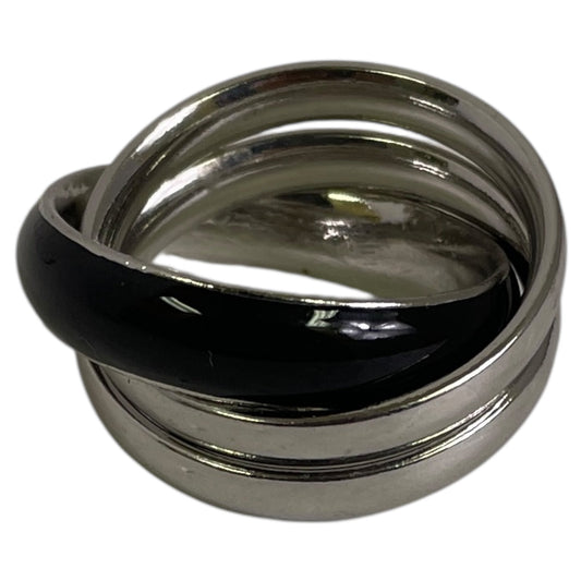 RING BAND by  CME In BLACK & SILVER