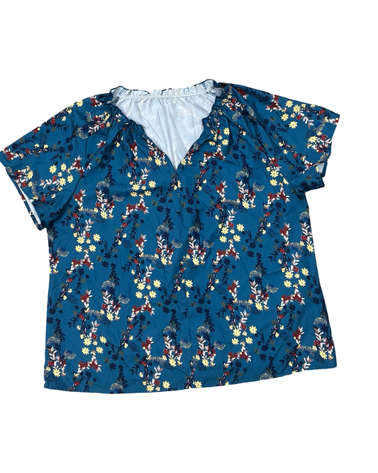 Top Ss By Shein In Teal, Size:1X