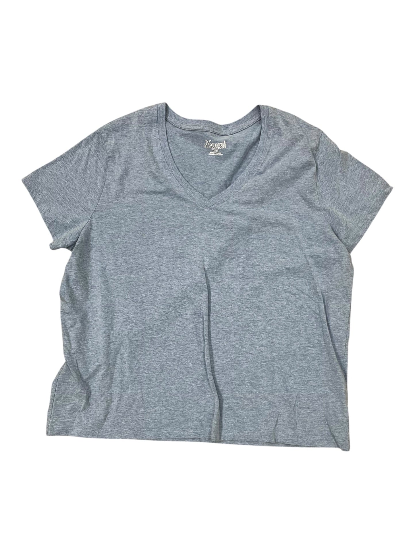 Top Ss Basic By Natural Reflections In Blue, Size:1X