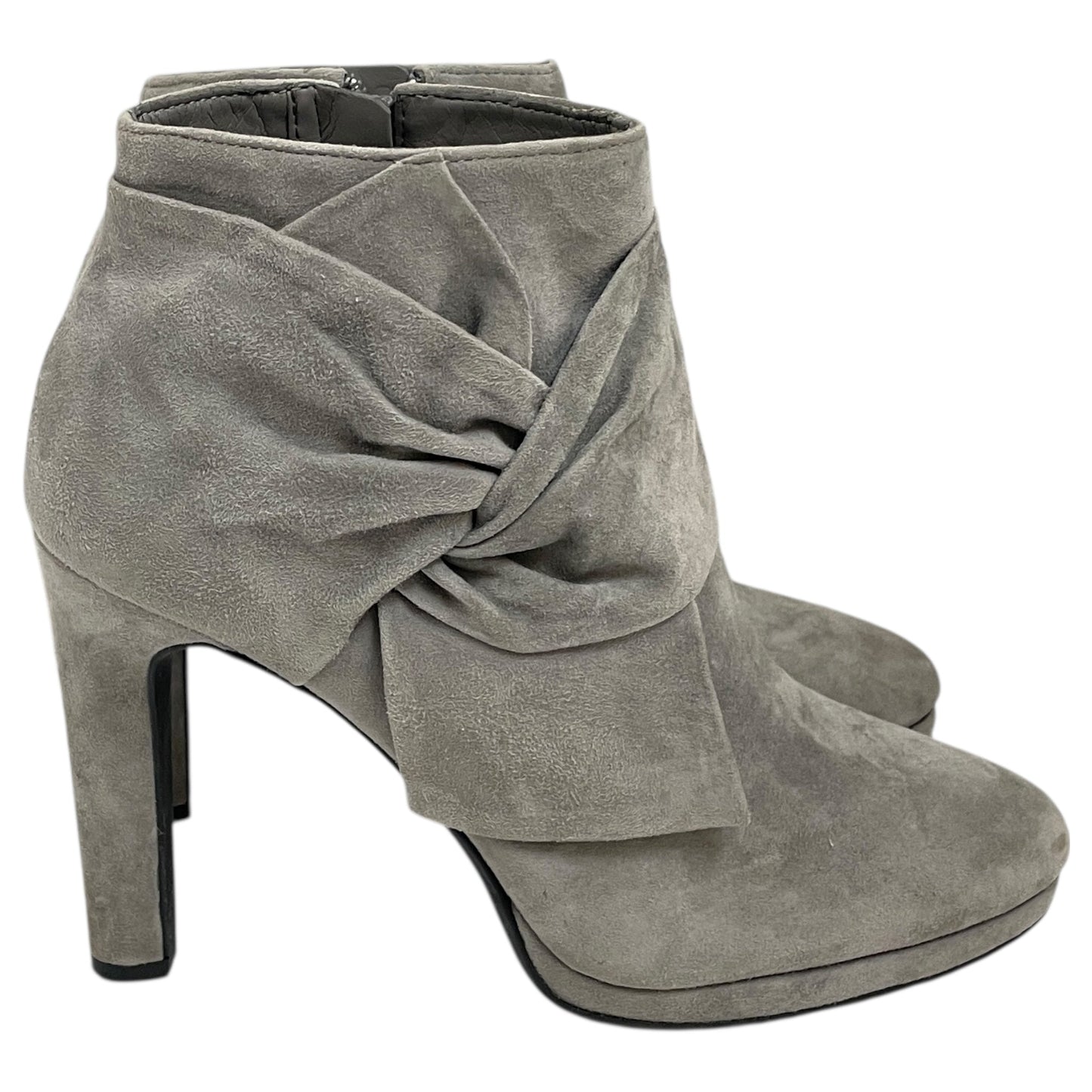 Boots Ankle Heels By Gianni Bini In Grey, Size:8