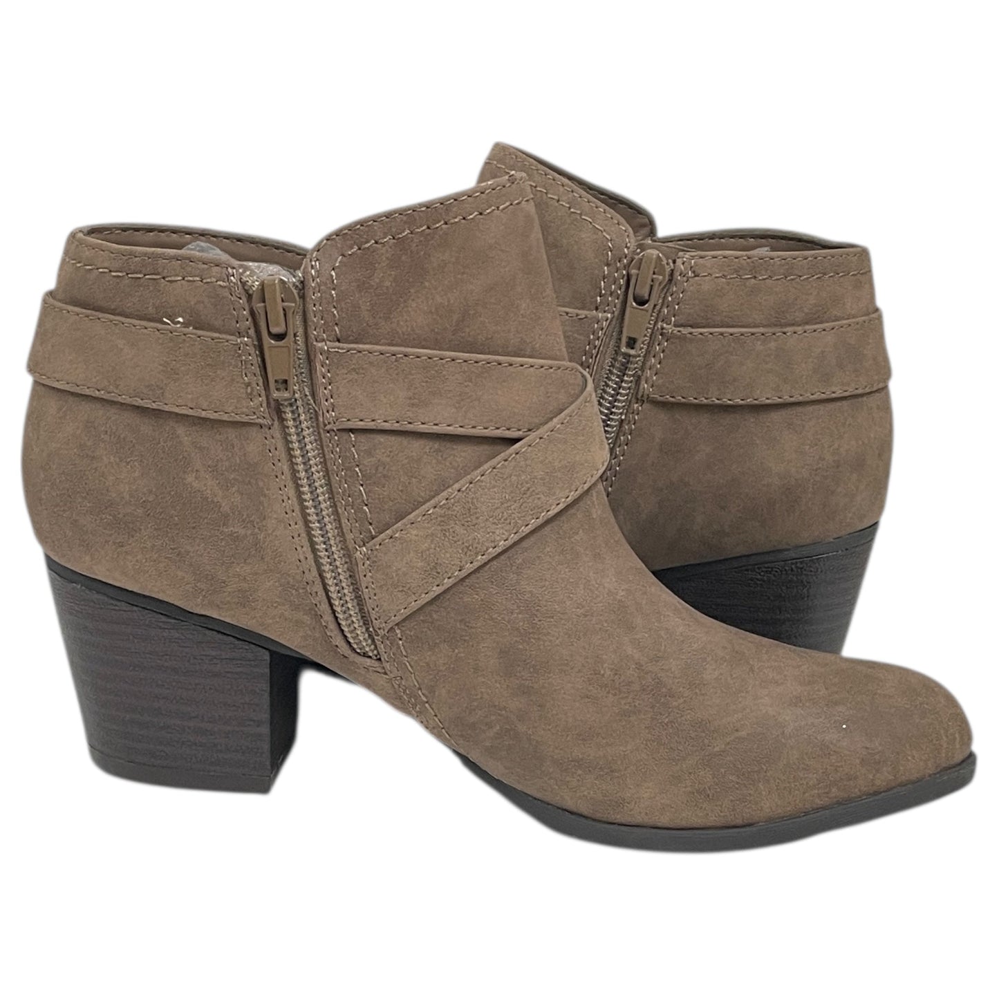Boots Ankle Heels By Indigo Rd In Taupe, Size:8