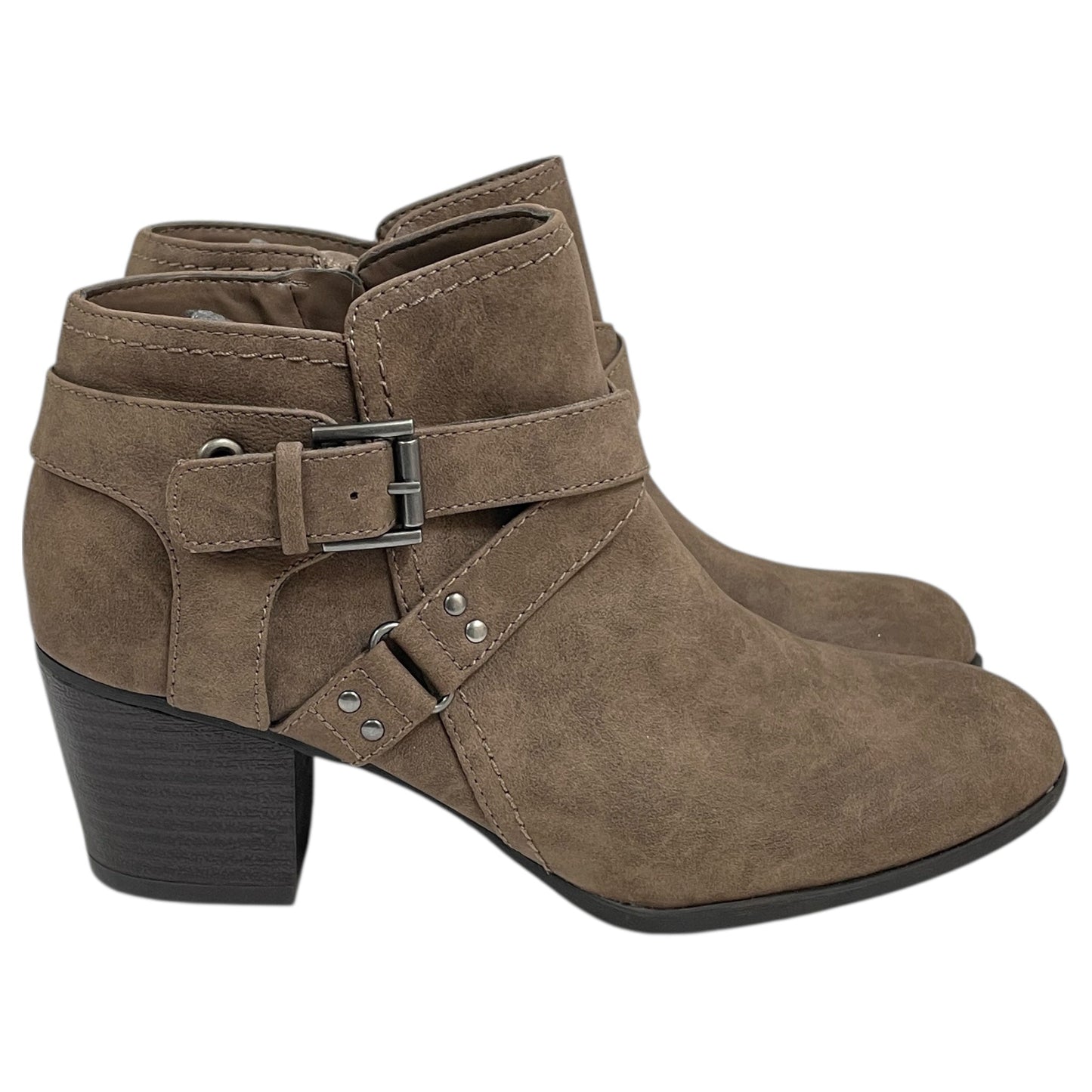 Boots Ankle Heels By Indigo Rd In Taupe, Size:8