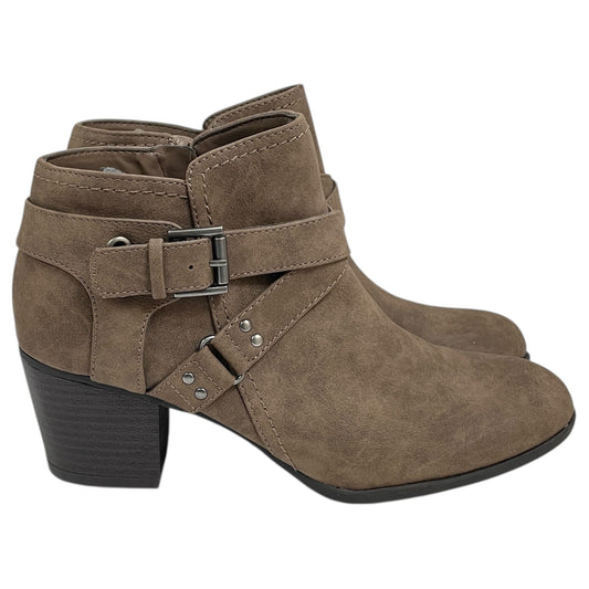 Boots Ankle Heels By Indigo Rd In Taupe, Size:8