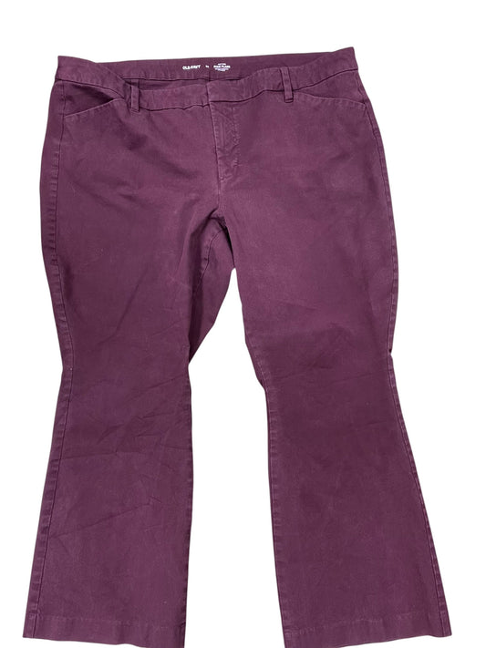 Pants Wide Leg By Old Navy In Purple, Size:3X