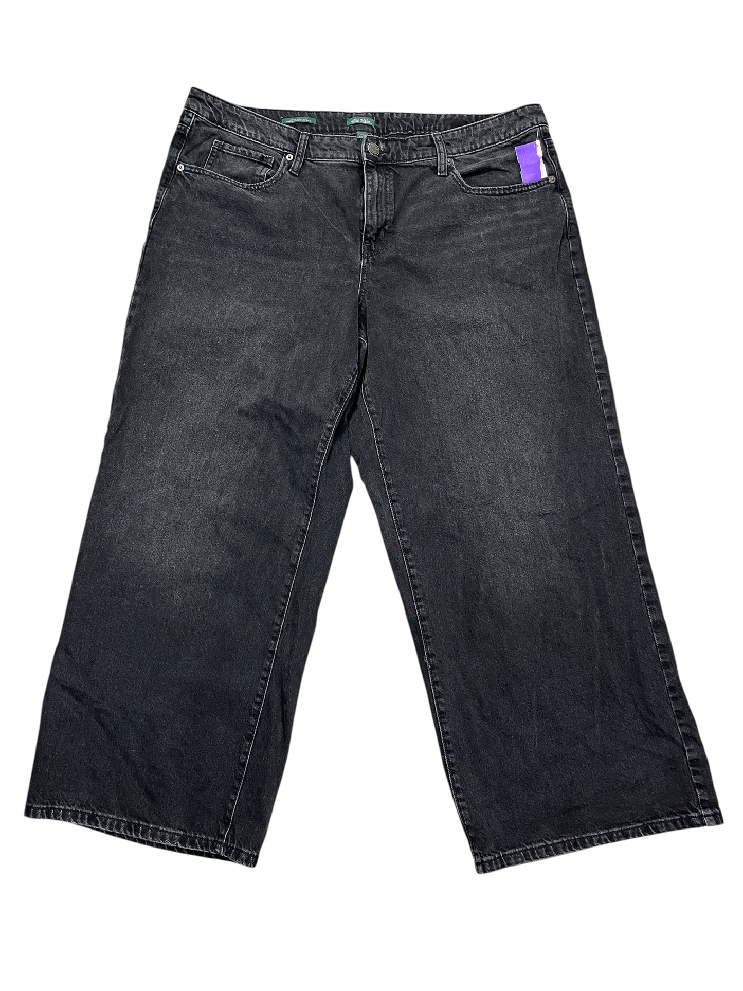 Jeans Boyfriend By Wild Fable In Black Denim, Size:16
