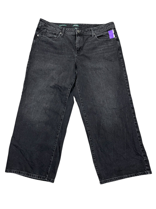 Jeans Boyfriend By Wild Fable In Black Denim, Size:16