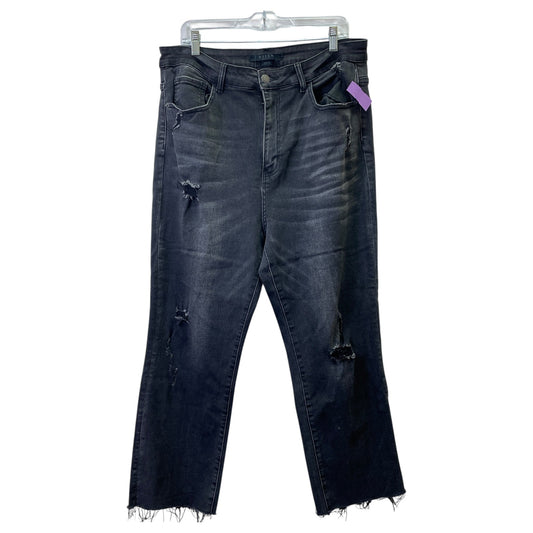 Jeans Cropped By Risen In Grey, Size:18