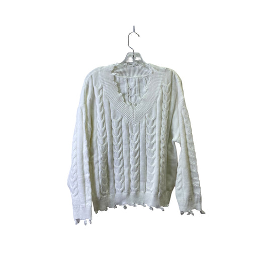 Sweater By B In White, Size:L