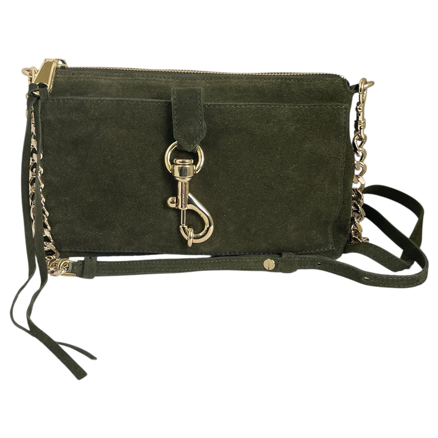 Crossbody Designer By Rebecca Minkoff In Green, Size:Small