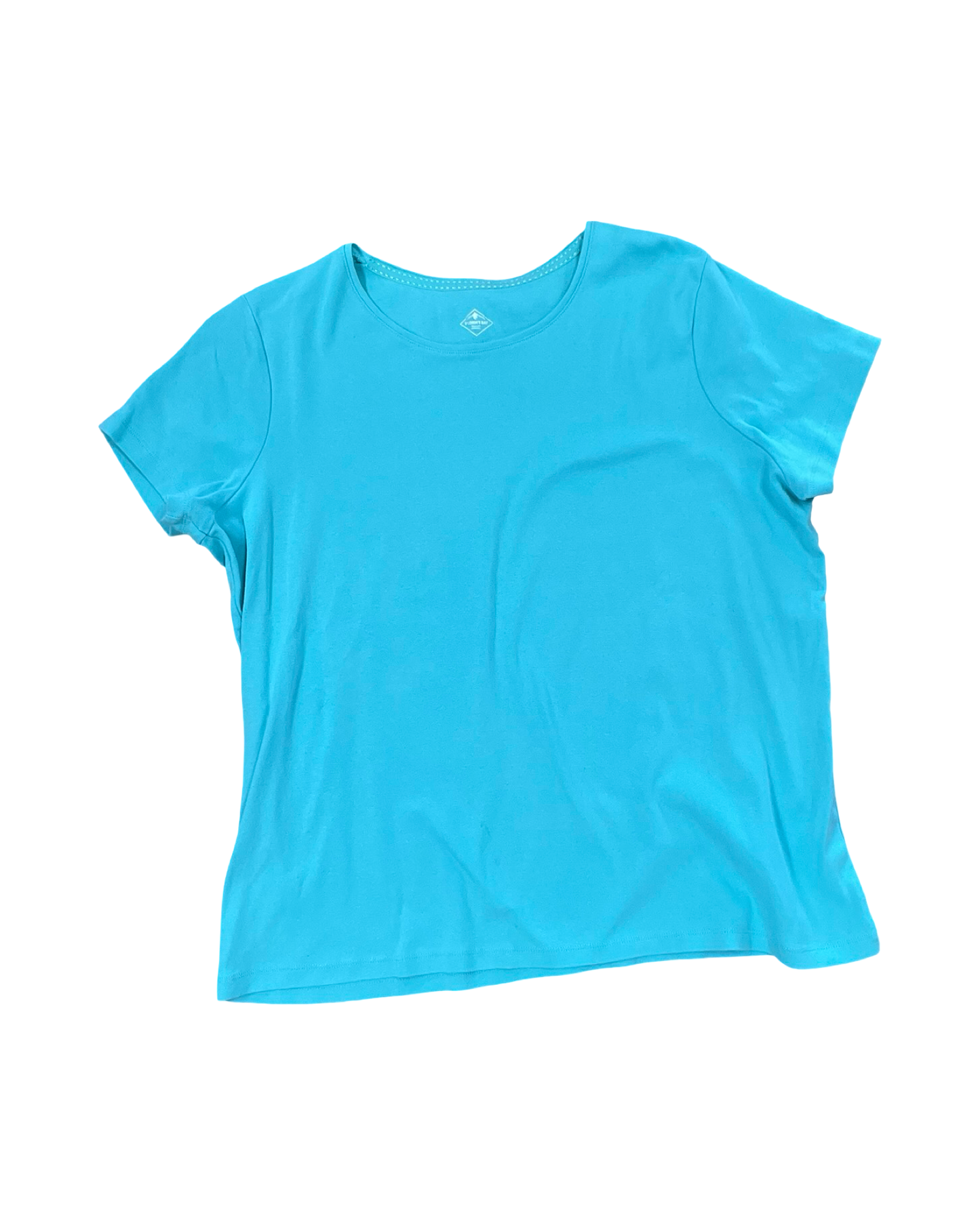 Top Ss Basic By St Johns Bay In Aqua, Size:1X