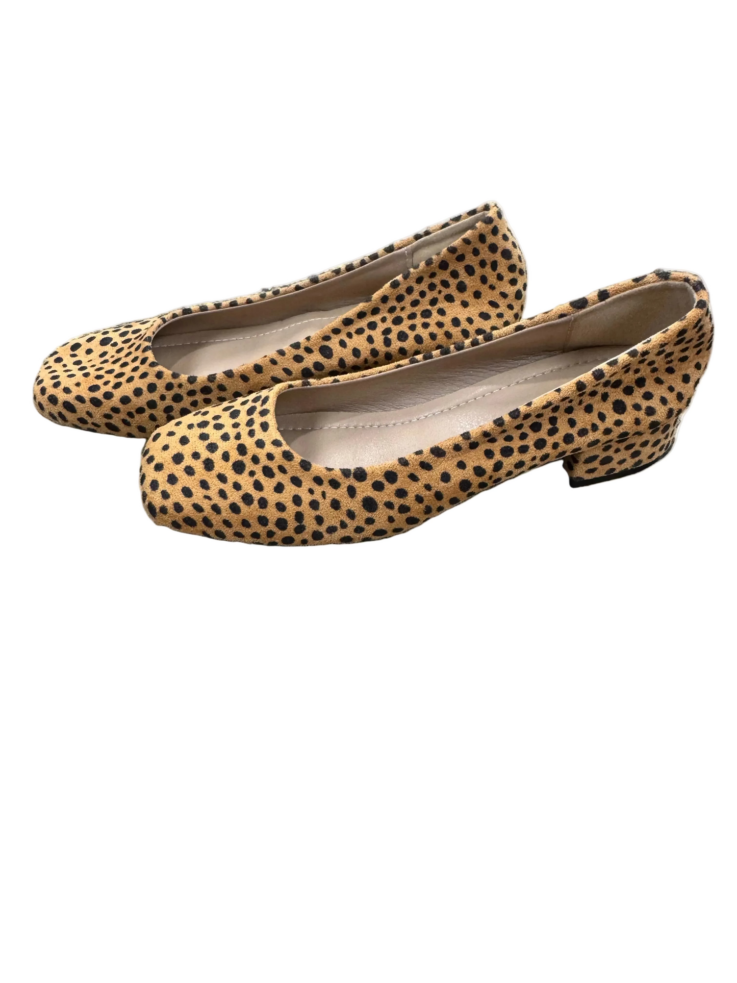 Shoes Heels Block By Clothes Mentor In Black & Tan, Size: 6.5