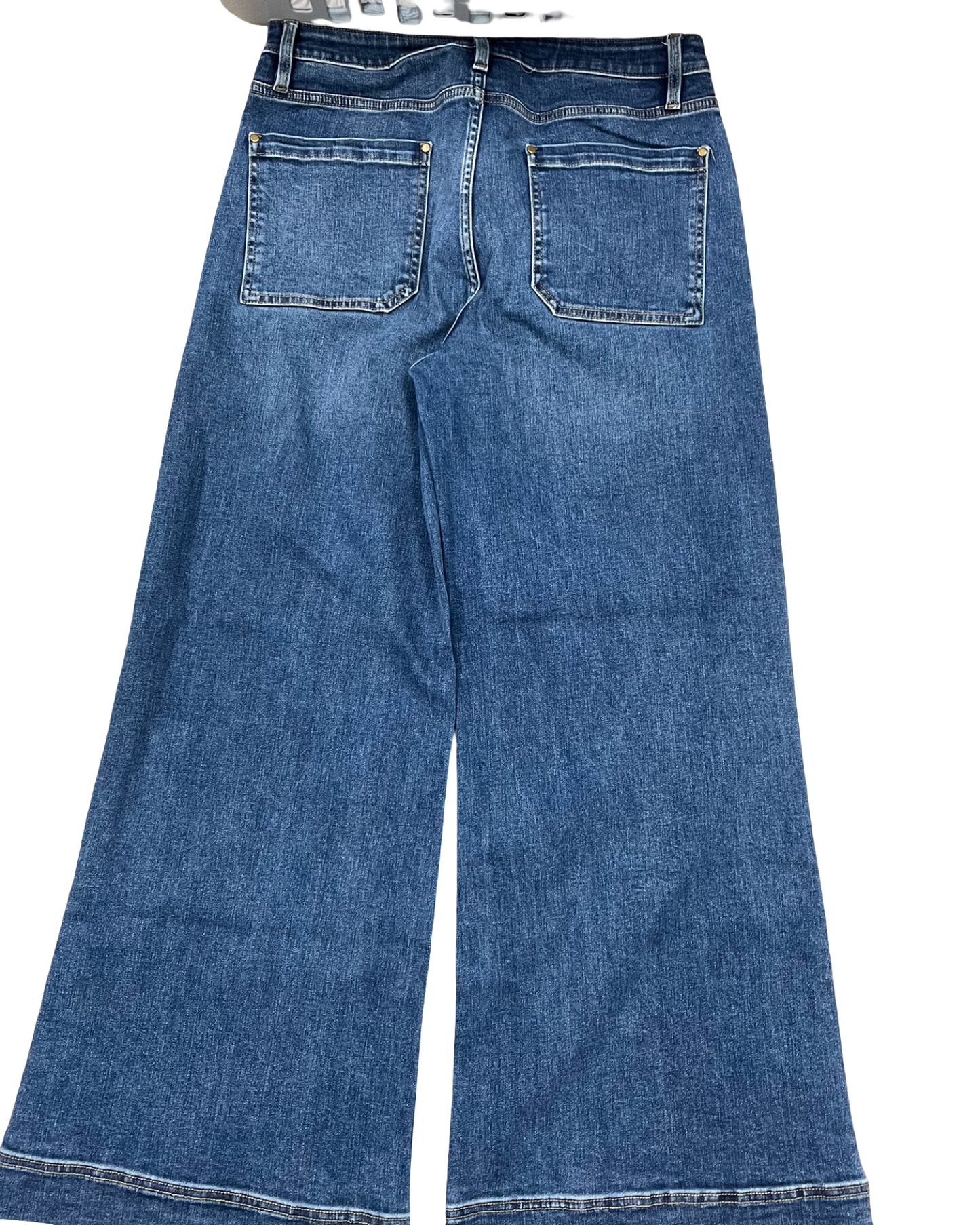 Jeans Wide Leg By Driftwood In Blue Denim, Size:12