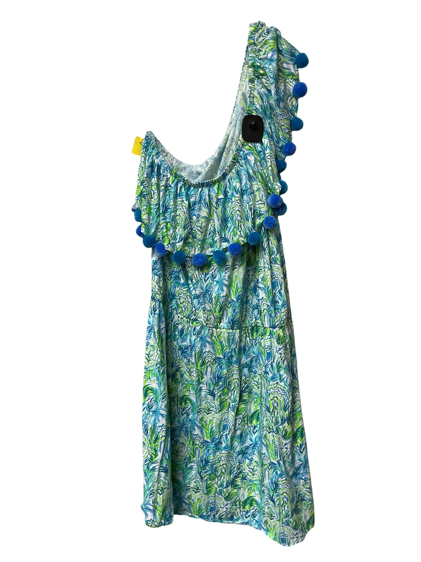 Romper Designer By Lilly Pulitzer In Blue & Green, Size:Xl