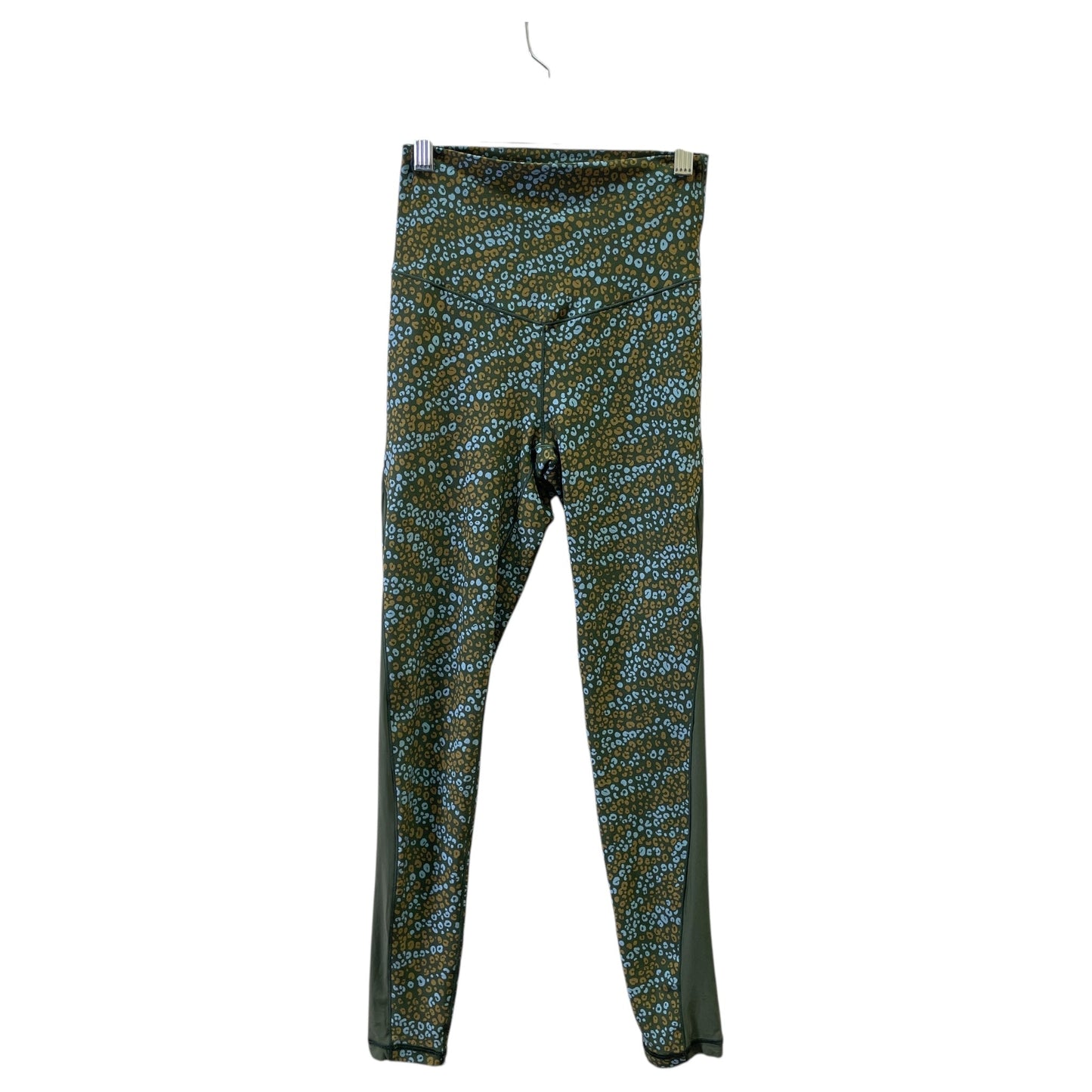 Athletic Leggings By Offline In Green & Tan, Size:M