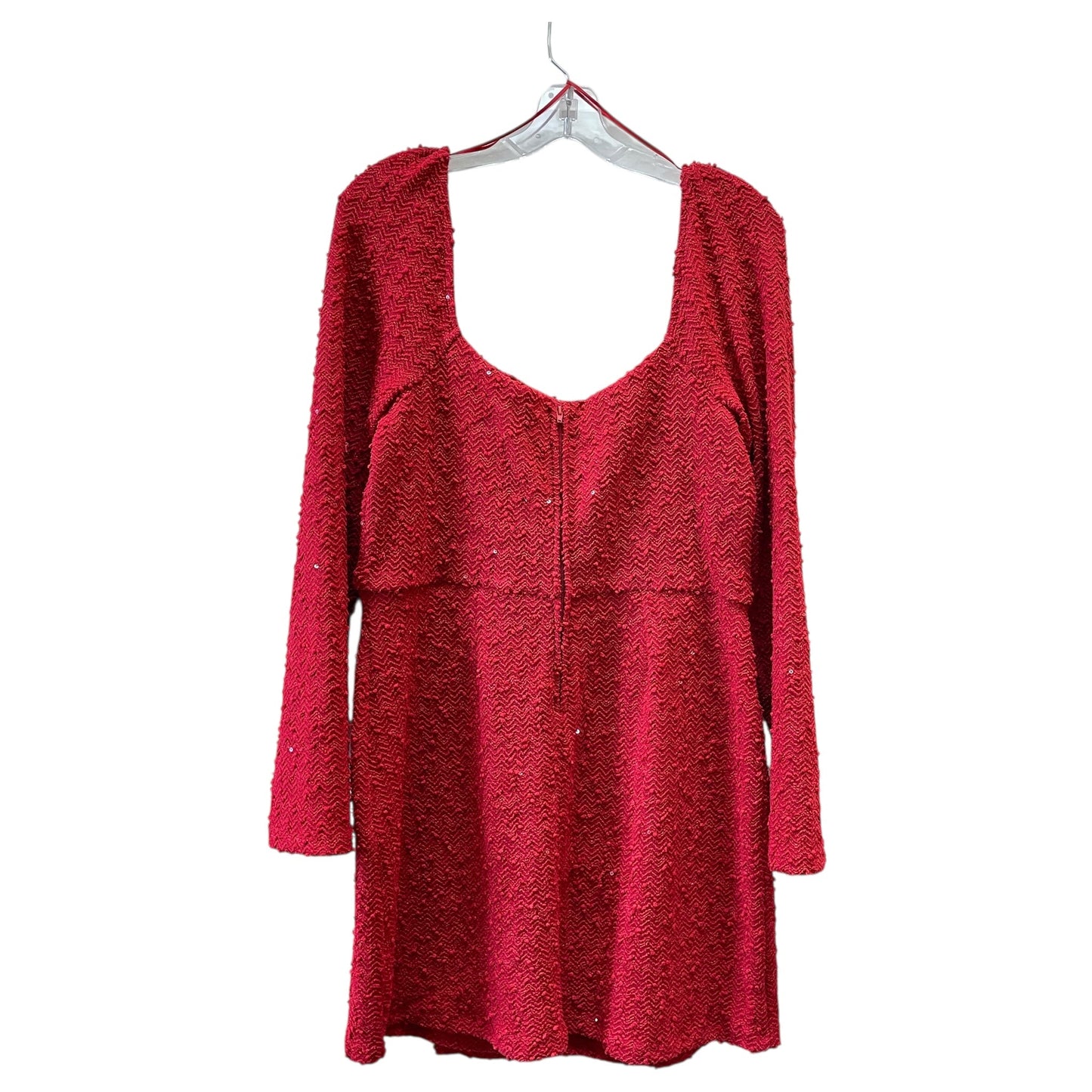 Dress Party Midi By Francesca’S In Red, Size:Xl