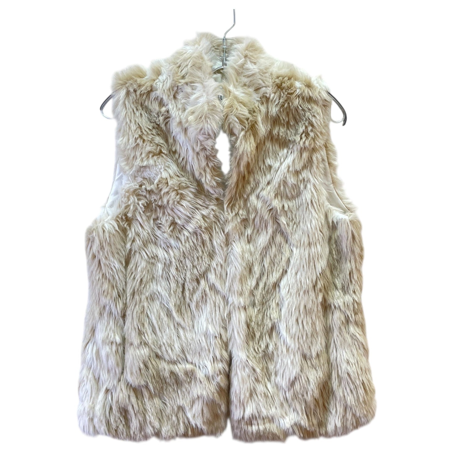 Vest Faux Fur & Sherpa By Jack By Bb Dakota In Tan & White, Size:M