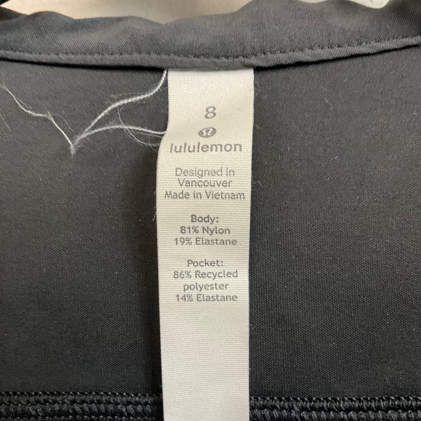 Athletic Jacket By Lululemon In Black, Size: M