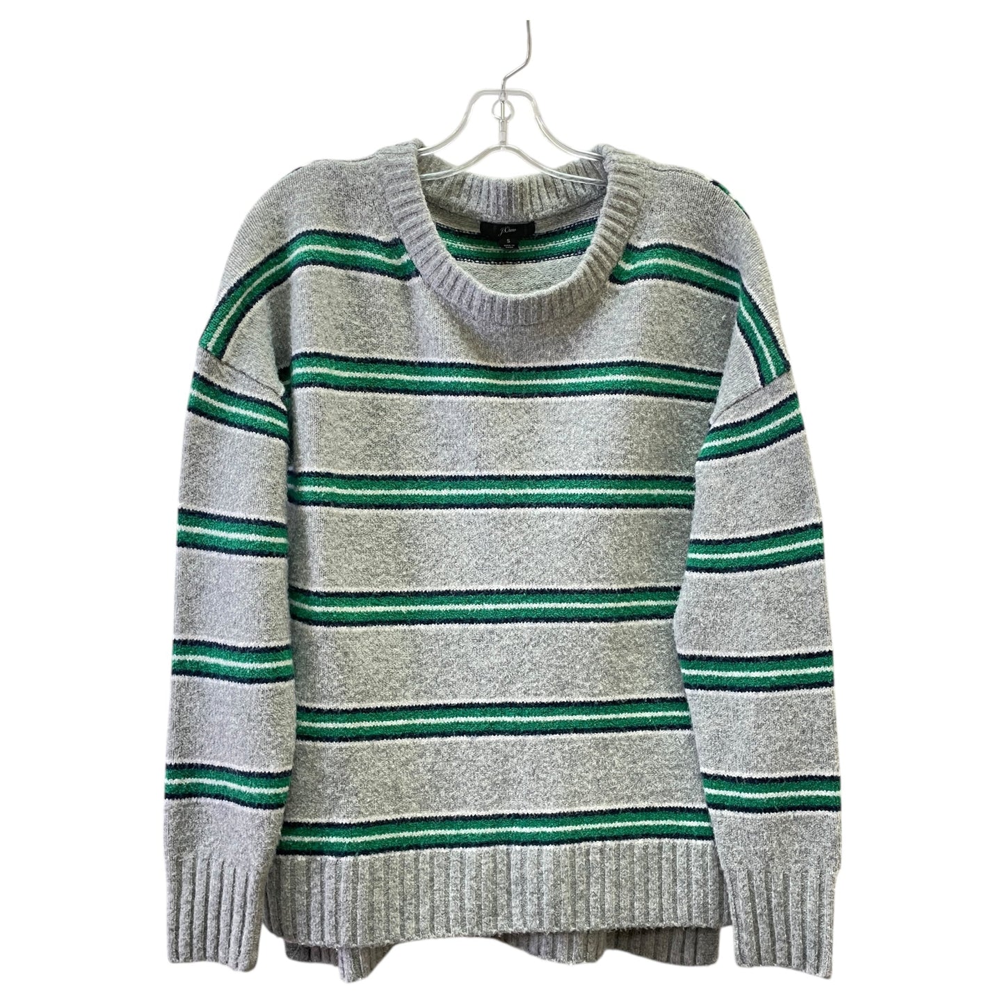 Sweater By J. Crew In Green & Grey, Size:S