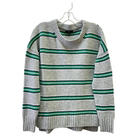 Sweater By J. Crew In Green & Grey, Size:S