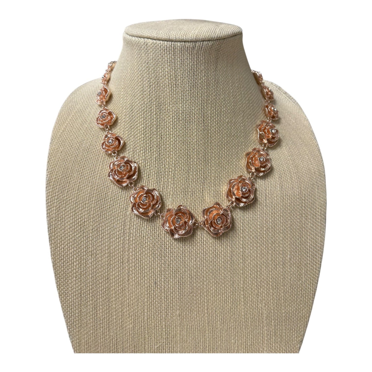 Necklace Statement By Charming Charlie In Rose Gold