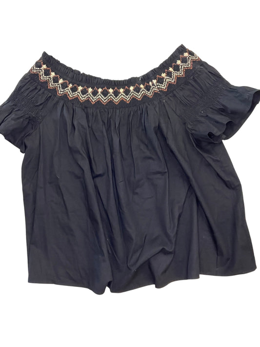 Blouse Ss By Old Navy In Black, Size:2X
