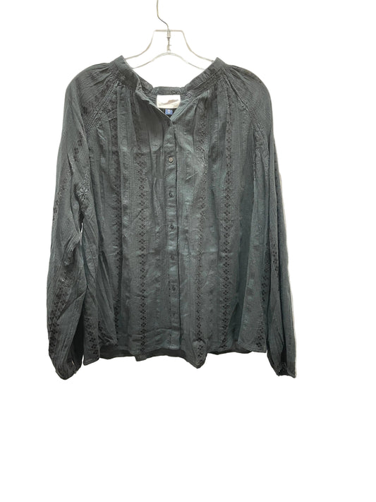Top Ls By Universal Thread In Black, Size:Xxl